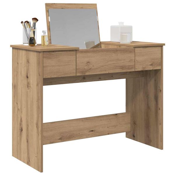 vidaXL &Kappa;&alpha;&lambda;&lambda;&upsilon;&nu;&tau;&iota;&kappa;&omicron;ύ &Tau;&rho;&alpha;&pi;έ&zeta;&iota; &mu;&epsilon; &sigma;&upsilon;&rho;&tau;ά&rho;&iota; Artisan Oak 100 x 45 x 76 &epsilon;&kappa;.