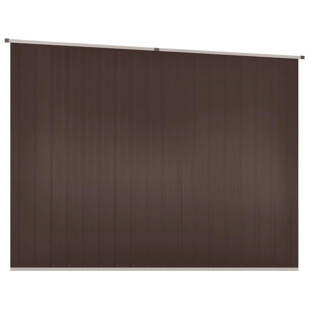 vidaXL Αποθήκη Κήπου Καφέ 195 x 198 x 159 εκ. από Γαλβανισμένο Ατσάλι