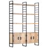 vidaXL &Beta;&iota;&beta;&lambda;&iota;&omicron;&theta;ή&kappa;&eta; &mu;&epsilon; 4 &Epsilon;&pi;ί&pi;&epsilon;&delta;&alpha; 124 x 30 x 180 &epsilon;&kappa;. &Mu;&alpha;&sigma;ί&phi; &Xi;ύ&lambda;&omicron; &Mu;ά&nu;&gamma;&kappa;&omicron;