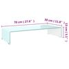vidaXL Βάση Τηλεόρασης/Οθόνης Πράσινη 70 x 30 x 13 εκ. Γυάλινη