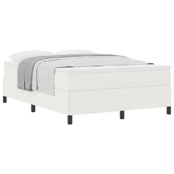 vidaXL Σκελετός Κρεβατιού Κρεμ 160 x 200 cm Βελούδο