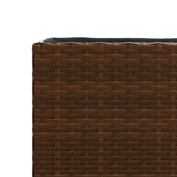 vidaXL Ζαρντινιέρα Κήπου Καφέ 36x30x32 εκ. από Συνθετικό Ρατάν