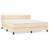 vidaXL &Kappa;&rho;&epsilon;&beta;ά&tau;&iota; Boxspring &mu;&epsilon; &Sigma;&tau;&rho;ώ&mu;&alpha; &Kappa;&rho;&epsilon;&mu; 160x200 &epsilon;&kappa;. &Upsilon;&phi;&alpha;&sigma;&mu;ά&tau;&iota;&nu;&omicron;