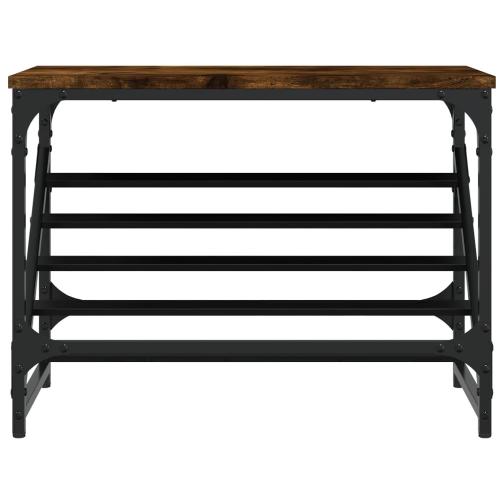 vidaXL Παπουτσοθήκη Καπνιστή Δρυς 60x30x45 εκ. Επεξεργασμένο Ξύλο