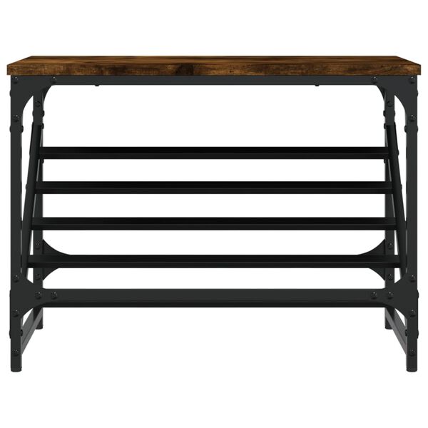 vidaXL Παπουτσοθήκη Καπνιστή Δρυς 60x30x45 εκ. Επεξεργασμένο Ξύλο