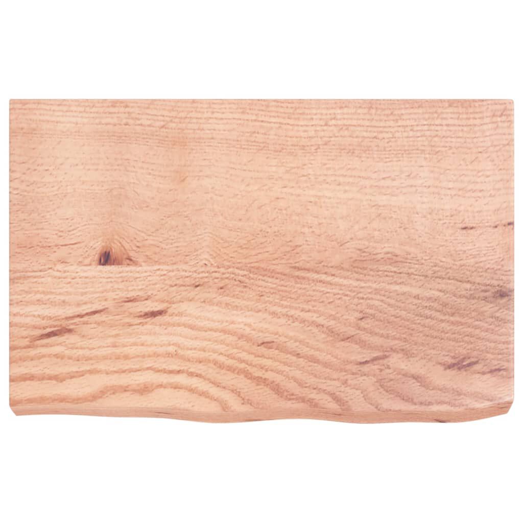 vidaXL Πάγκος Μπάνιου Αν. Καφέ 60x40x(2-6) εκ. Επεξεργ. Μασίφ Ξύλο