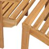 vidaXL Καρέκλα Adirondack με Υποπόδιο από Μασίφ Ξύλο Teak