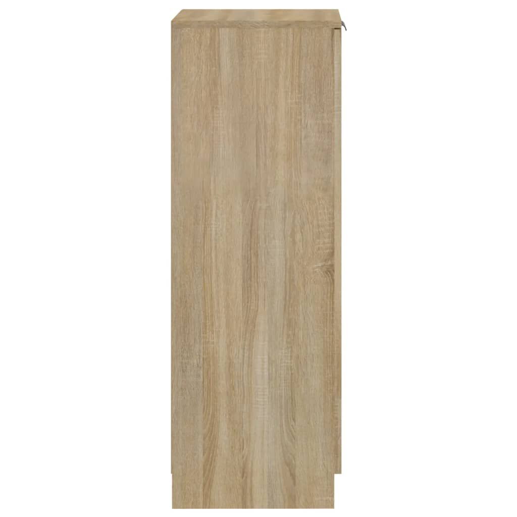 vidaXL Παπουτσοθήκη Sonoma Δρυς 30x35x100 εκ. από Επεξεργασμένο Ξύλο