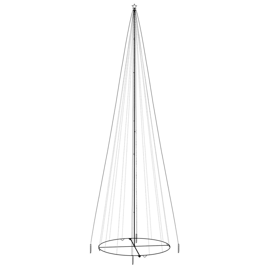 vidaXL Χριστουγεννιάτικο Δέντρο Κώνος 1134 LED Πολύχρωμο 230x800 εκ.