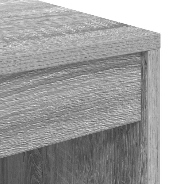 vidaXL Γραφείο γραφής Γκρι sonoma Μοριοσανίδα 60 x 50 x 76 εκ Απλό