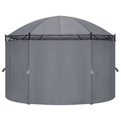 vidaXL Κιόσκι με Κουρτίνες Ανθρακί 520 x 349 x 255 εκ.