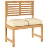 vidaXL Μαξιλάρι παλέτας για κάθισμα 2 pcs Μπεζ 40 x 40 x 8 εκ.