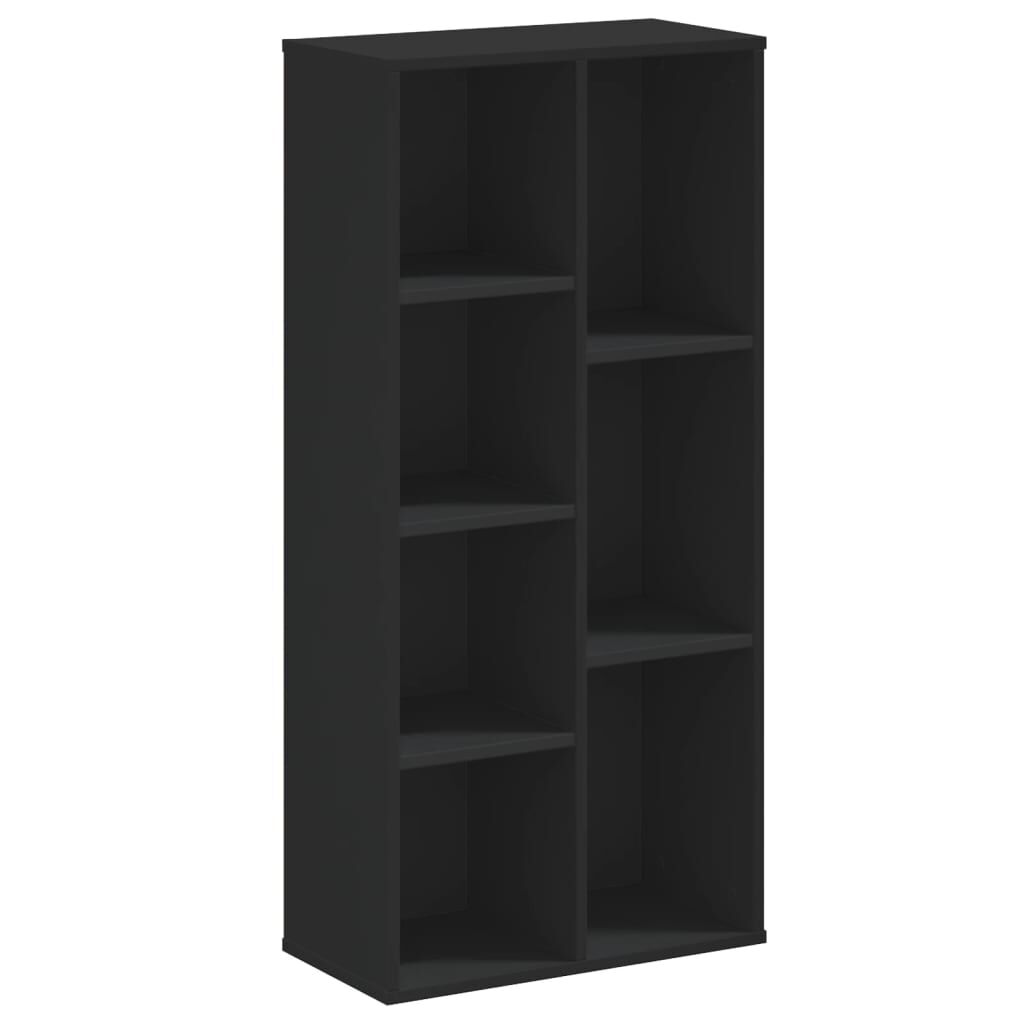 vidaXL Βιβλιοθήκη Μαύρη 50x25x105 εκ. από Επεξεργασμένο Ξύλο
