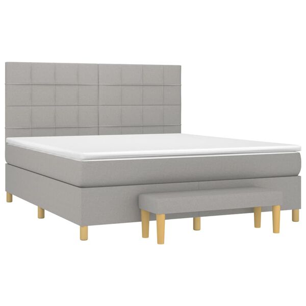 vidaXL &Kappa;&rho;&epsilon;&beta;ά&tau;&iota; Boxspring &mu;&epsilon; &Sigma;&tau;&rho;ώ&mu;&alpha; &Alpha;&nu;. &Pi;&rho;ά&sigma;&iota;&nu;&omicron; 160x200&epsilon;&kappa; &Upsilon;&phi;&alpha;&sigma;&mu;ά&tau;&iota;&nu;&omicron;