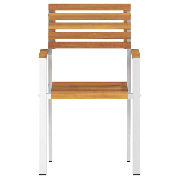 vidaXL Καρέκλα Κήπου 6 pcs Καφέ 56 x 54.5 x 87 εκ. Μασίφ ξύλο ακακίας
