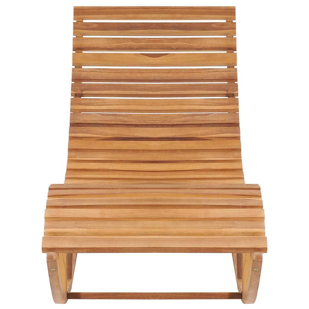 vidaXL Ξαπλώστρα Κουνιστή από Μασίφ Ξύλο Teak