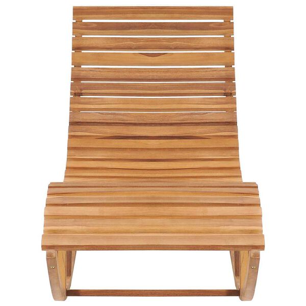 vidaXL Ξαπλώστρα Κουνιστή από Μασίφ Ξύλο Teak