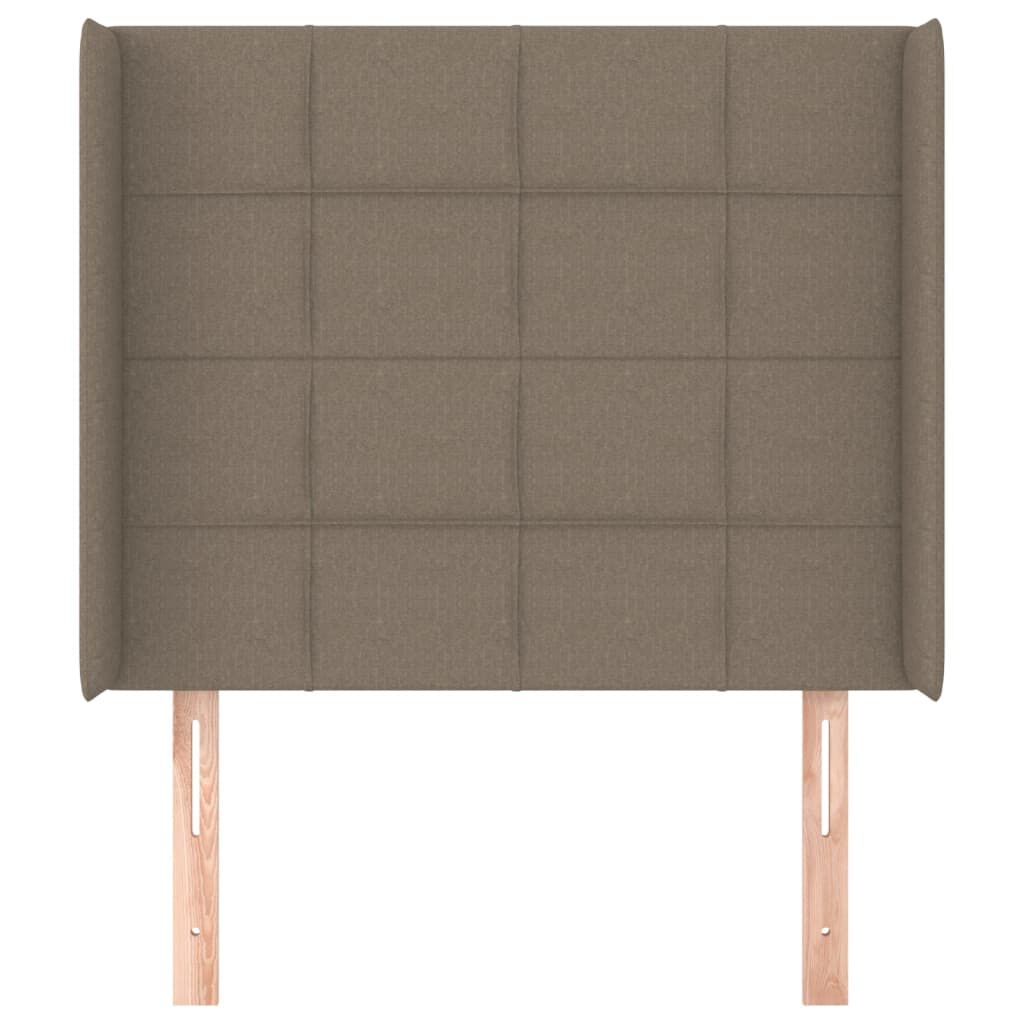 vidaXL Κεφαλάρι με Πτερύγια Taupe 103x16x118/128 εκ. Υφασμάτινο