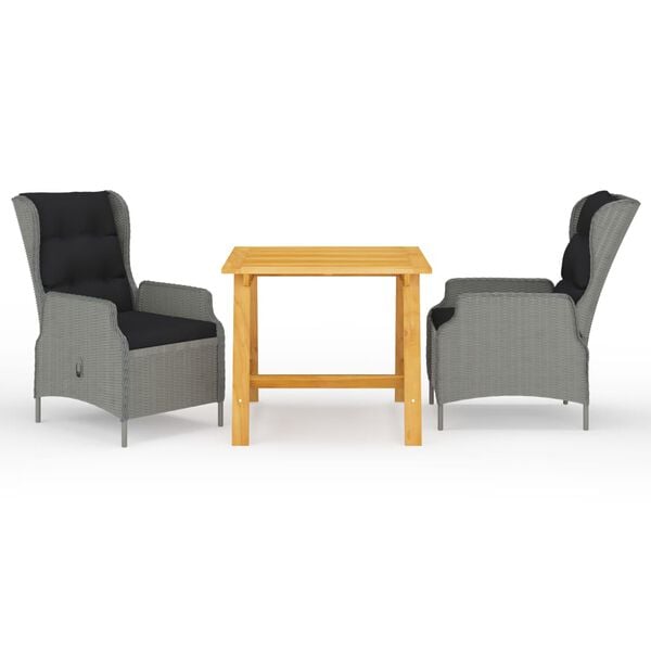 vidaXL &Sigma;&epsilon;&tau; &Tau;&rho;&alpha;&pi;&epsilon;&zeta;&alpha;&rho;ί&alpha;&sigmaf; &Kappa;ή&pi;&omicron;&upsilon; 3 &Tau;&epsilon;&mu;&alpha;&chi;ί&omega;&nu; &Alpha;&nu;&omicron;&iota;&chi;&tau;ό &Gamma;&kappa;&rho;&iota;