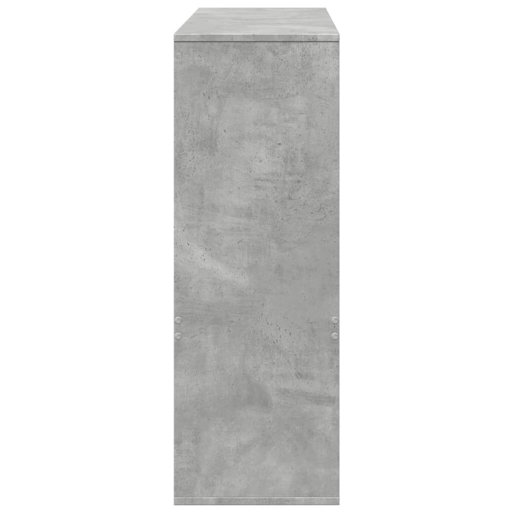 vidaXL Βιβλιοθήκη/Διαχωριστικό Χώρου Γκρι 100x33x94,5 εκ. Επεξ. Ξύλο