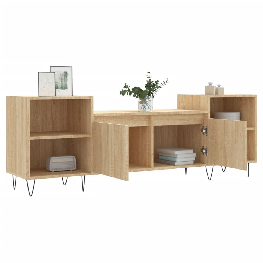 vidaXL Έπιπλο Τηλεόρασης Sonoma Δρυς 160x35x55 εκ. Επεξ. Ξύλο