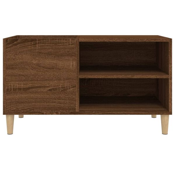 vidaXL Δισκοθήκη Καφέ Δρυς 84,5x38x48 εκ. από Επεξεργασμένο Ξύλο