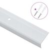 vidaXL Προστατευτικά ακμών σκάλας 10 pcs Ασημί 67 cm Αλουμίνιο