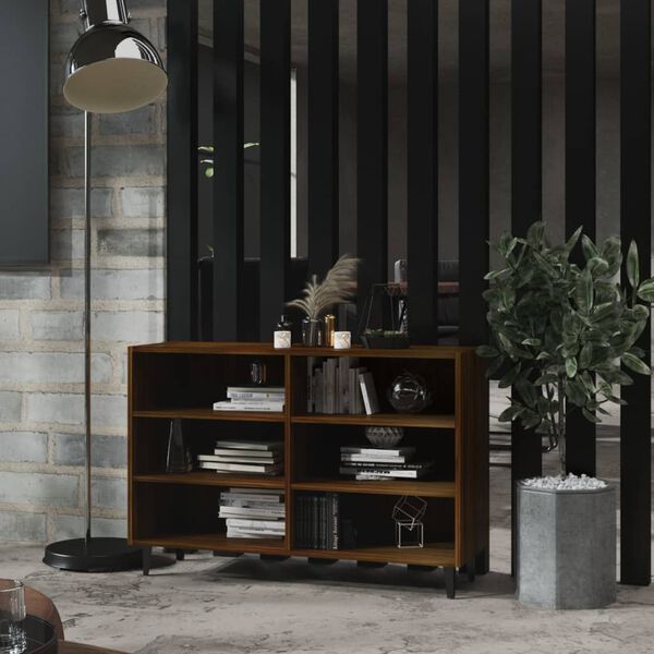 vidaXL Ραφιέρα Καφέ Δρυς 103,5 x 35 x 70 εκ. από Επεξεργ. Ξύλο