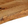 vidaXL Επιφάνεια Τραπεζιού 40x20x2,5 εκ. Live Edge Μασίφ Ξύλο Μάνγκο