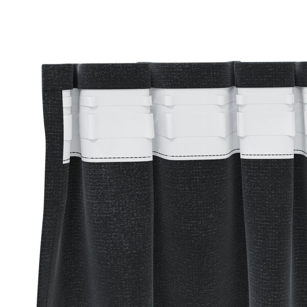 vidaXL Κουρτίνες με κουρτίνες 2 pcs Μαύρο 140 x 175 cm Βελούδο