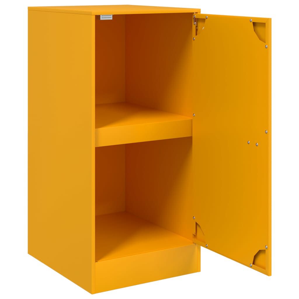 vidaXL Ντουλάπι Μουσταρδί 34,5x39x73 εκ. από Ατσάλι