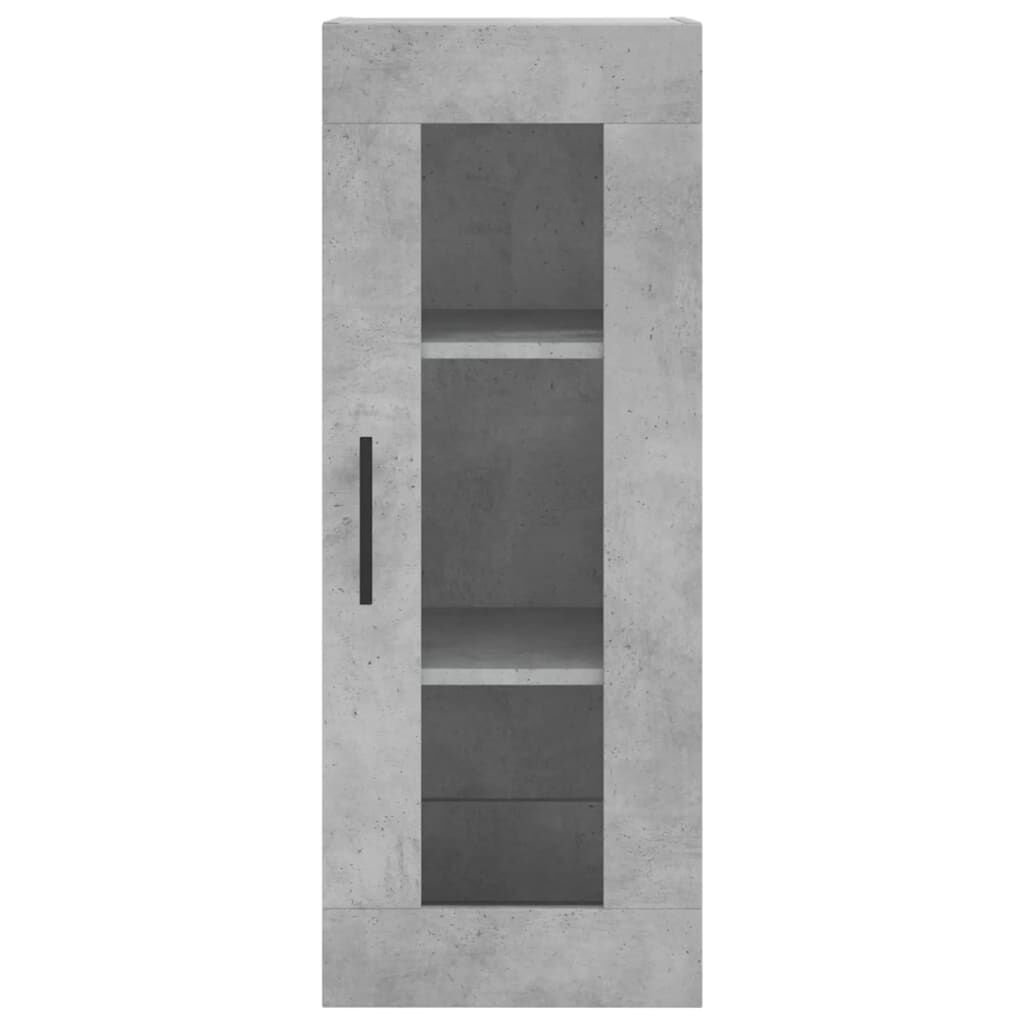 vidaXL Ντουλάπι Τοίχου Γκρι Σκυροδέματος 34,5 x 34 x 90 εκ.