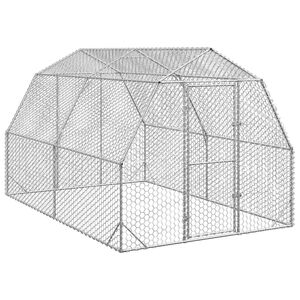 vidaXL Chicken Run 2,5x4x2,25 m &Gamma;&alpha;&lambda;&beta;&alpha;&nu;&iota;&sigma;&mu;έ&nu;&omicron;&sigmaf; &chi;ά&lambda;&upsilon;&beta;&alpha;&sigmaf;