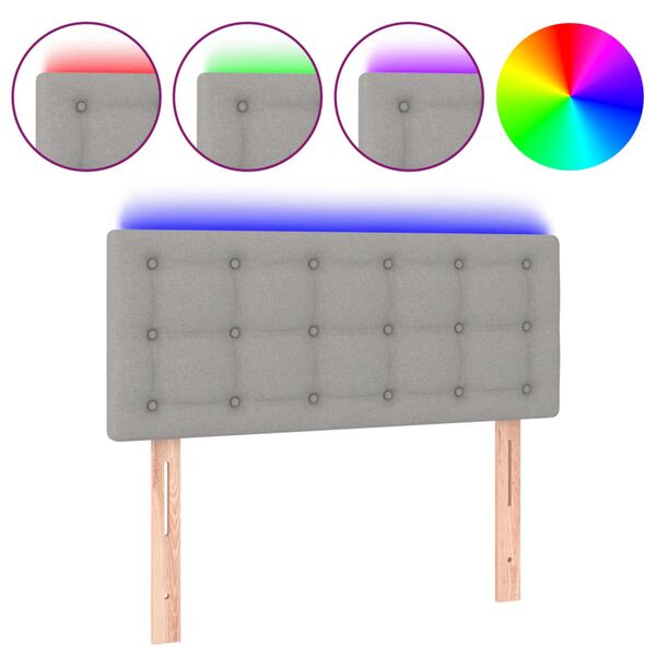 vidaXL &Kappa;&epsilon;&phi;&alpha;&lambda;ά&rho;&iota; &Kappa;&rho;&epsilon;&beta;&alpha;&tau;&iota;&omicron;ύ LED &Alpha;&nu;&omicron;&iota;&chi;&tau;ό &Gamma;&kappa;&rho;&iota; 100x5x78/88 &epsilon;&kappa;. &Upsilon;&phi;&alpha;&sigma;&mu;ά&tau;&iota;&nu;&omicron;