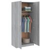 vidaXL Ντουλάπα Γκρι Sonoma 80 x 52 x 180 εκ. από Επεξεργασμένο Ξύλο