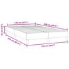 vidaXL Box Spring Κρεβάτι χωρίς στρώμα Σκούρο γκρι 120x220cm Βελούδινο