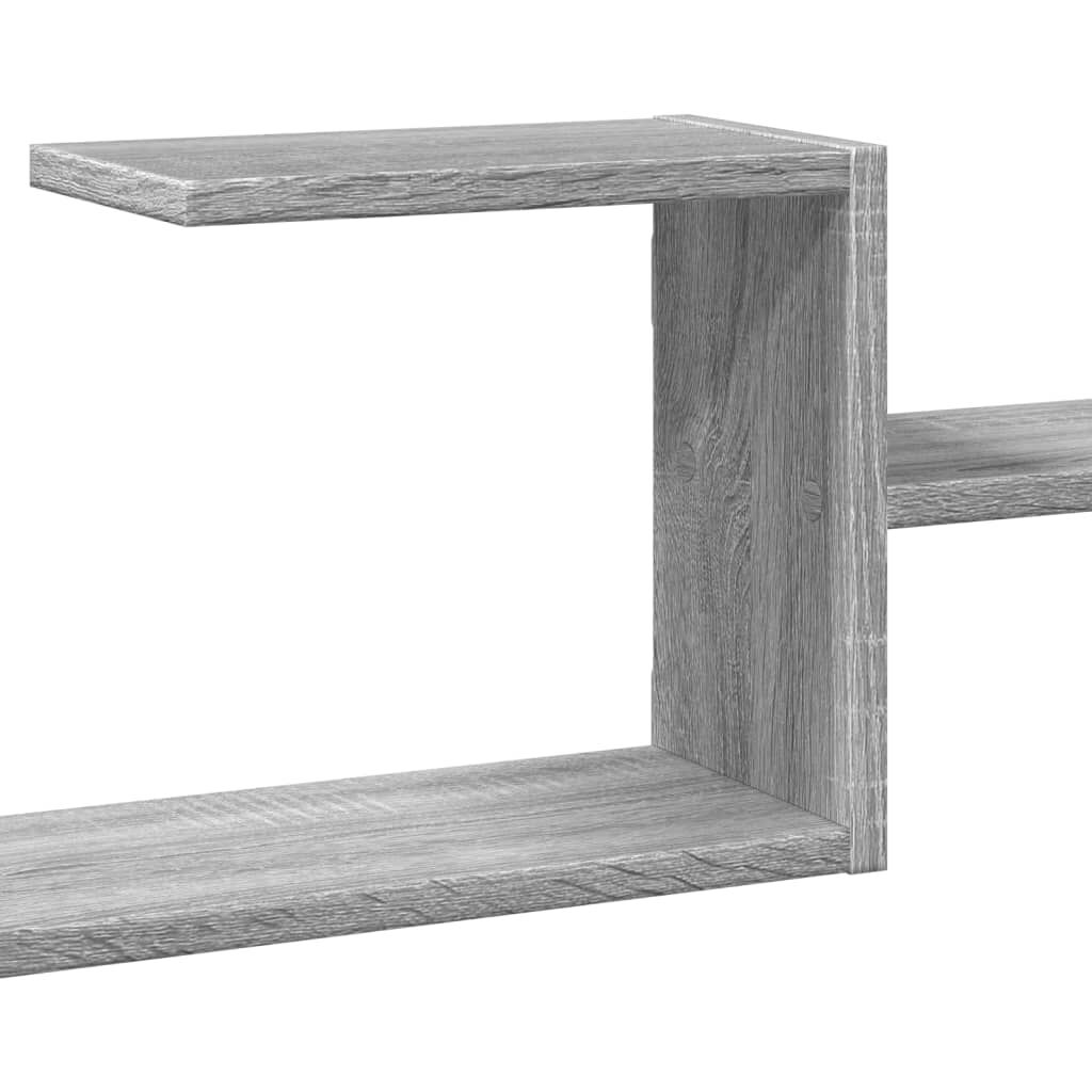 vidaXL Ραφιέρα Τοίχου Γκρι Sonoma 104x15x49 εκ. Επεξεργασμένο Ξύλο