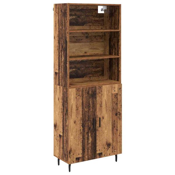 vidaXL Highboard &Pi;&alpha;&lambda;&iota;ό &Xi;ύ&lambda;&omicron; 69,5 x 34 x 180 &epsilon;&kappa;. &Sigma;ύ&nu;&theta;&epsilon;&tau;&omicron; &Xi;ύ&lambda;&omicron; &kappa;&alpha;&iota; &Gamma;&upsilon;&alpha;&lambda;ί