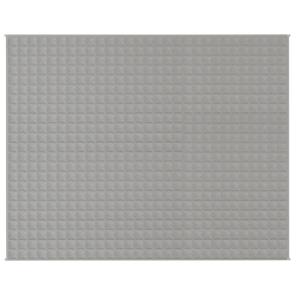 vidaXL Κουβέρτα Βαρύτητας Γκρι 235 x 290 εκ. 15 κ. Υφασμάτινη