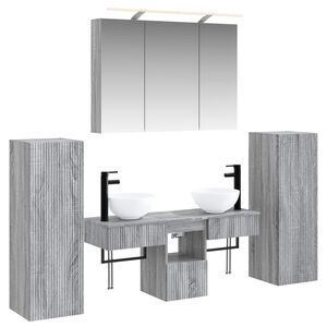 vidaXL &Sigma;&epsilon;&tau; &Epsilon;&pi;ί&pi;&lambda;&omega;&nu; &Mu;&pi;ά&nu;&iota;&omicron;&upsilon; 6 pcs &Gamma;&kappa;&rho;&iota; Sonoma