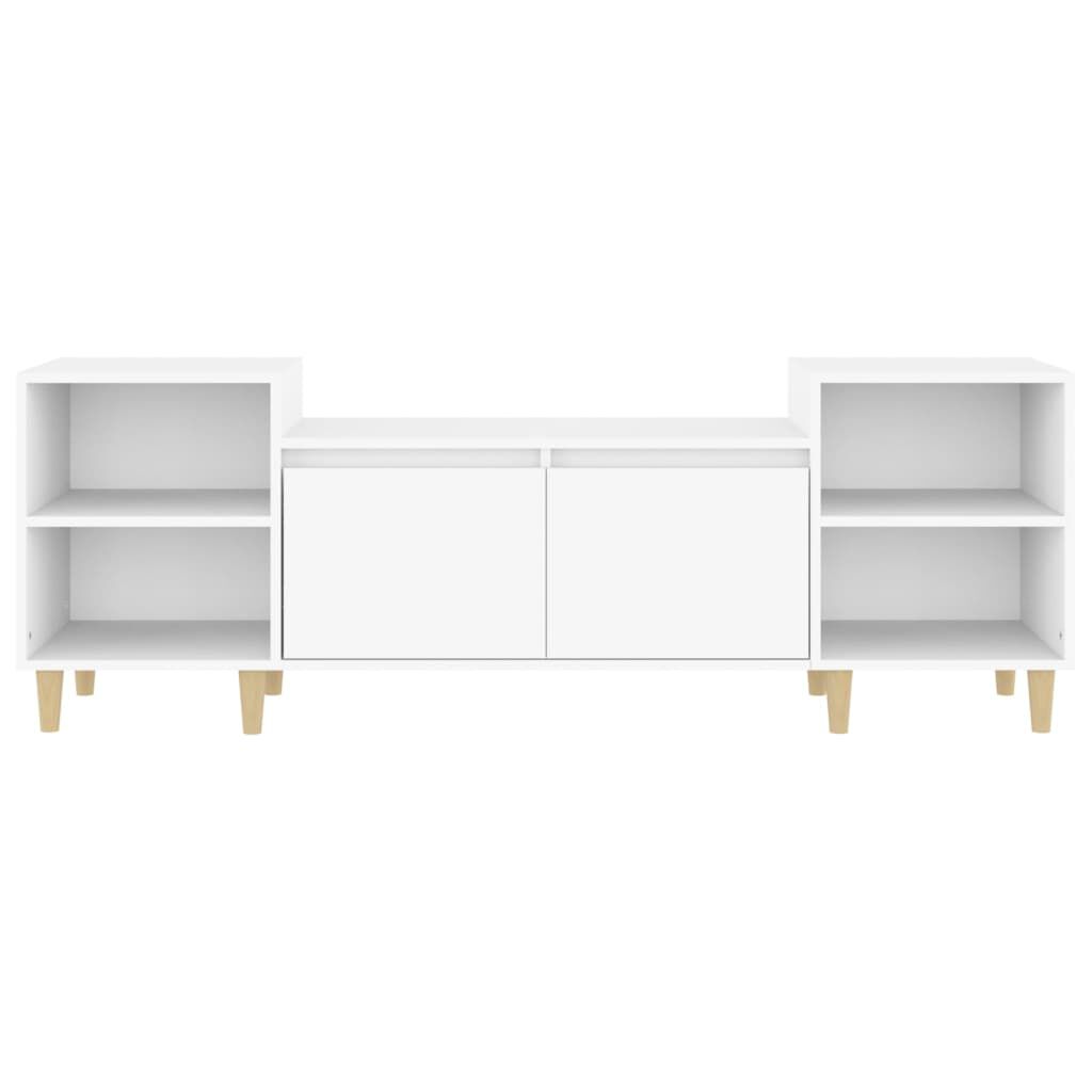 vidaXL Έπιπλο Τηλεόρασης Λευκό 160 x 35 x 55 εκ. Επεξεργασμένο Ξύλο