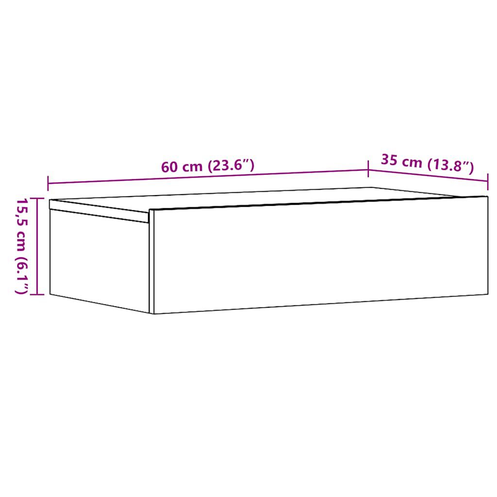 vidaXL Σετ ντουλάπι τηλεόρασης 2 τεμαχίων με φώτα LED Artisan Oak