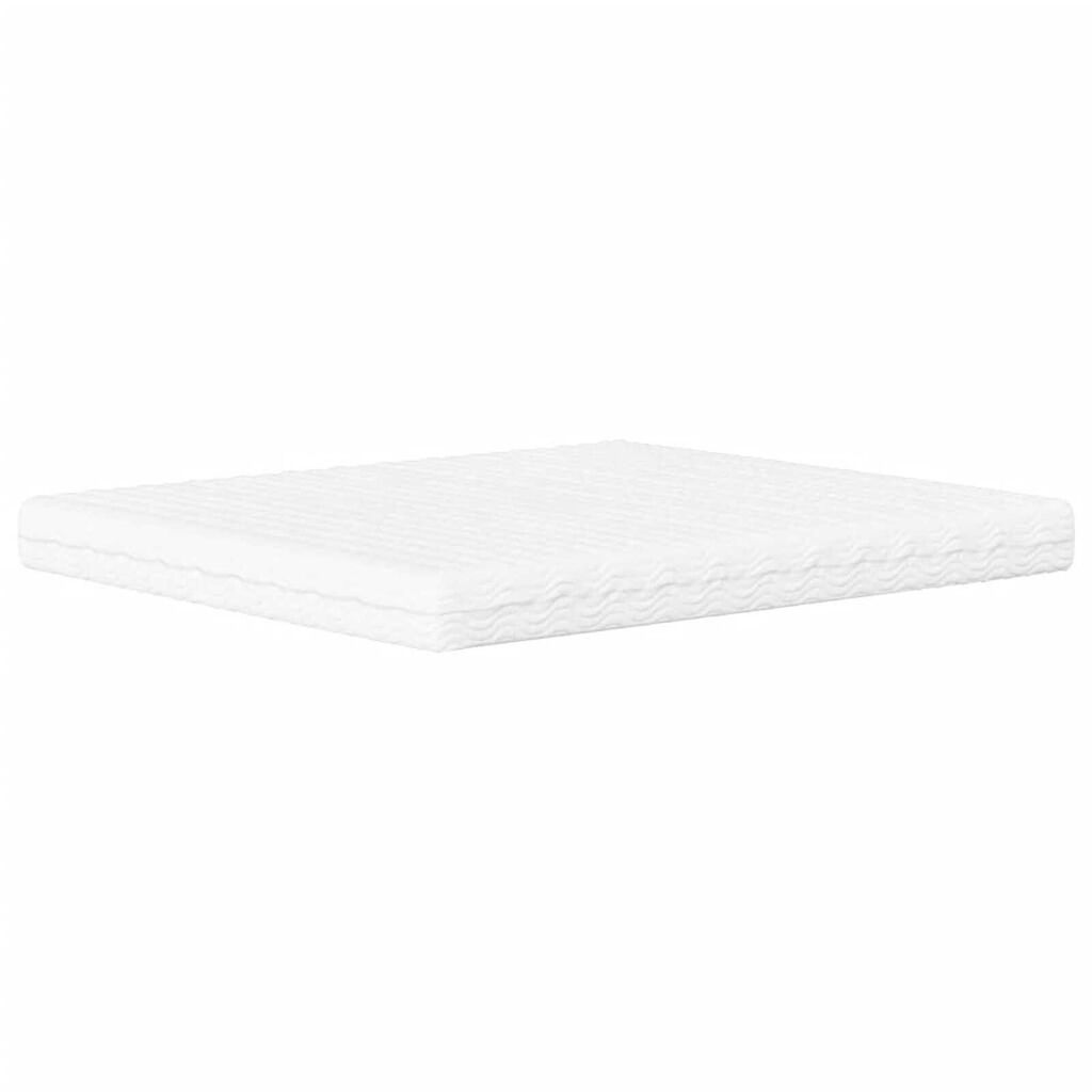 vidaXL Κρεβάτι με Στρώμα Μαύρο/Λευκό 160x200 εκ. από Συνθετικό Δέρμα