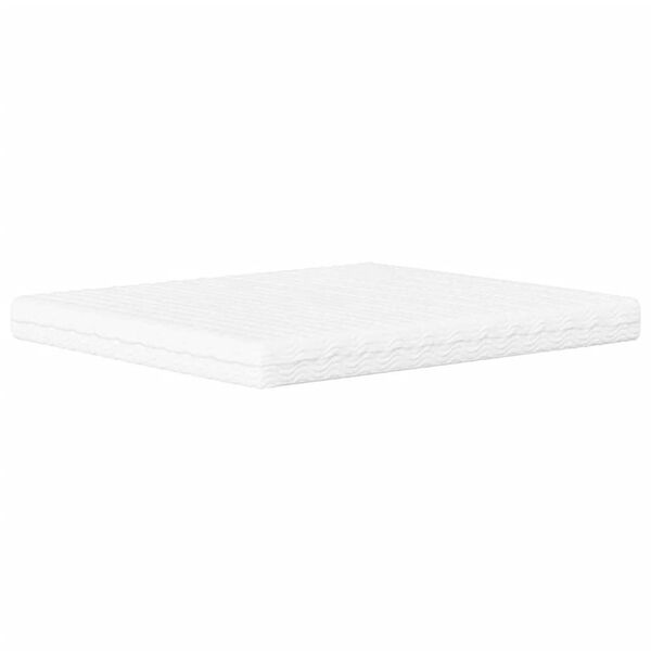 vidaXL Κρεβάτι με Στρώμα Μαύρο/Λευκό 160x200 εκ. από Συνθετικό Δέρμα