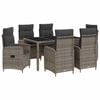vidaXL &Sigma;&epsilon;&tau; &Epsilon;&xi;&omega;&tau;&epsilon;&rho;&iota;&kappa;ή&sigmaf; &Tau;&rho;&alpha;&pi;έ&zeta;&eta;&sigmaf; 7 pcs &Alpha;&nu;&omicron;&iota;&chi;&tau;ό &Gamma;&kappa;&rho;&iota; &kappa;&alpha;&iota; &Sigma;&kappa;&omicron;ύ&rho;&omicron; &Gamma;&kappa;&rho;&iota;