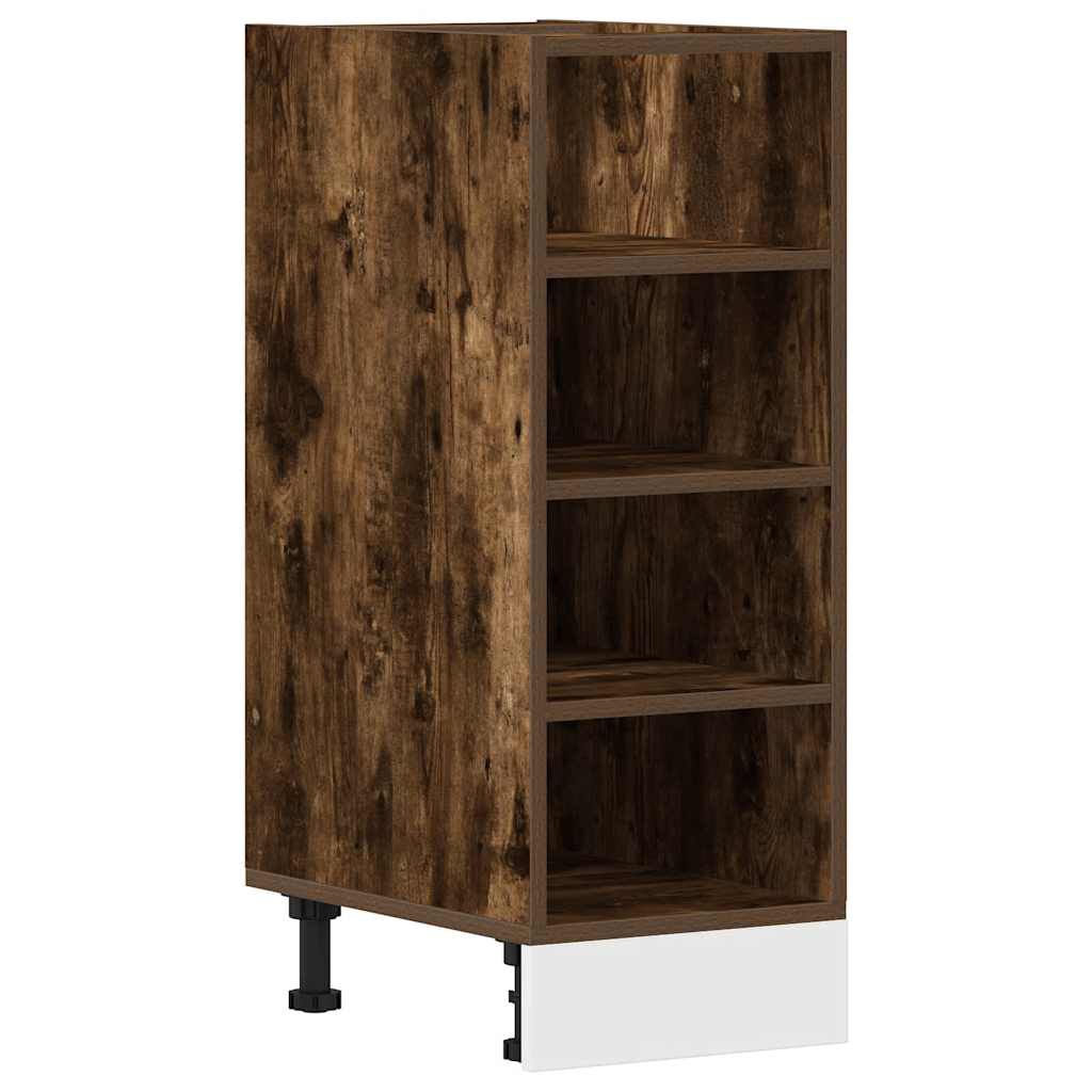 vidaXL Κάτω ντουλάπι Riga καπνιστή δρυς 30x44,5x81,5 cm