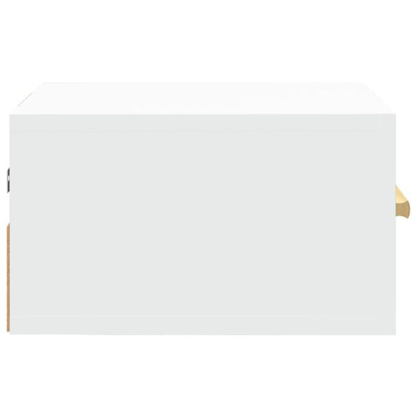 vidaXL Κομοδίνο Επιτοίχιο Λευκά 35 x 35 x 20 εκ.