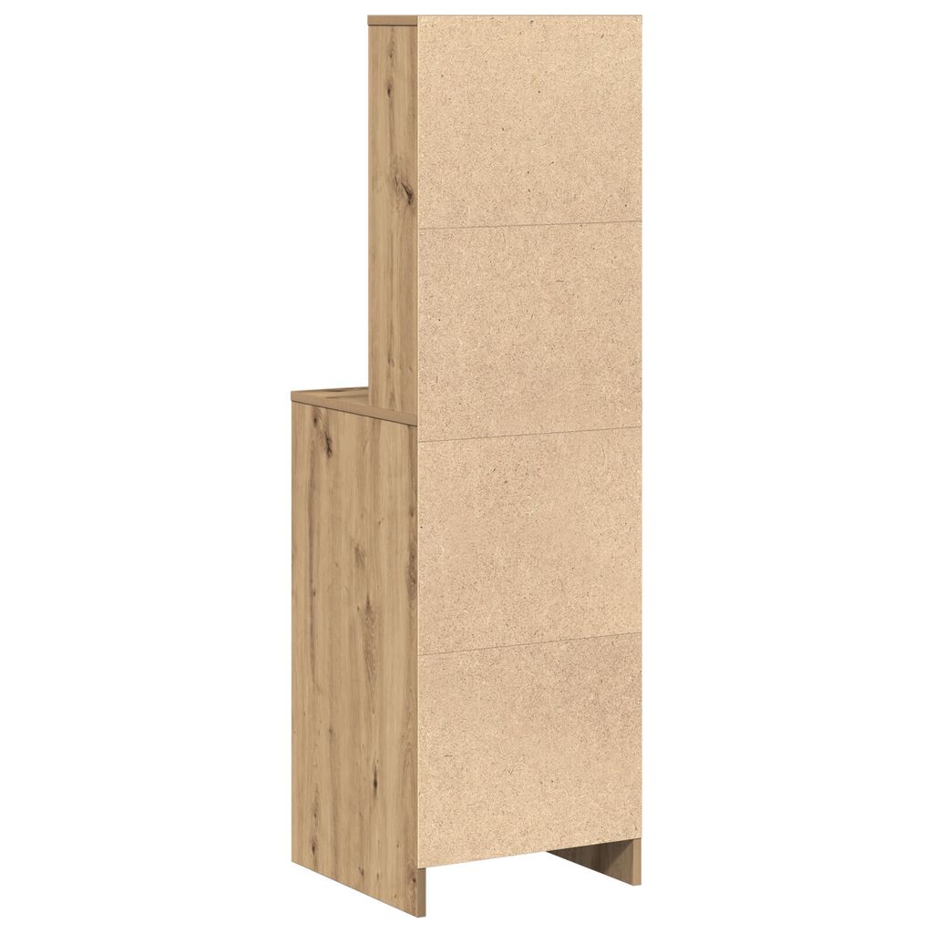 vidaXL Υψηλό ντουλάπι Artisan Δρυς 40x41x135 εκ Επεξεργασμένο ξύλο