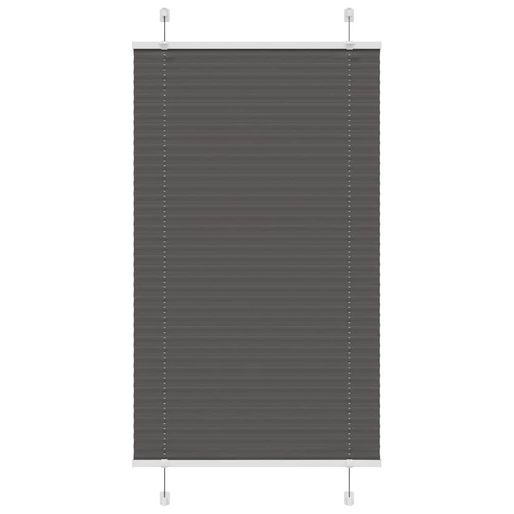 vidaXL Πλισέ περσίδα Μαύρο 70x150 cm Πλάτος υφάσματος 69,4 cm