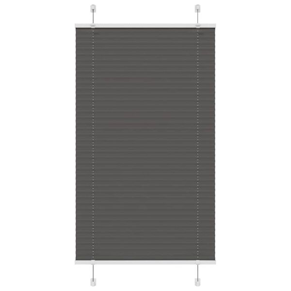 vidaXL Πλισέ περσίδα Μαύρο 70x150 cm Πλάτος υφάσματος 69,4 cm